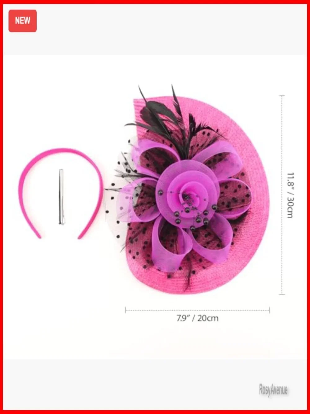 Vintage Feather Fascinator Hat with Headband Clip for Weddings Tea Parties